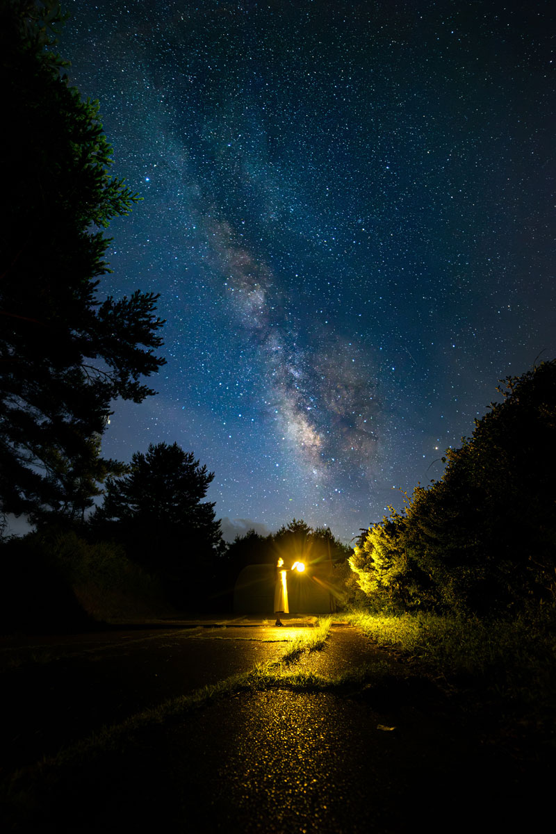 星あかりに照らされて